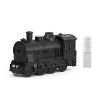 300ML Vintage Steam Train Essential Oil Diffuser with Dual Mist & 2-Color LED, Quiet Aromatherapy Humidifier with Auto Shut-Off, Cool Mist Air Diffuser for Bedroom, Office, Home Decor(Matte Black)