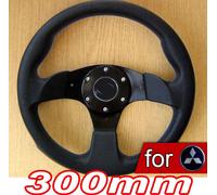 300mm Nero SPORTS Volante per Mitsubishi Gto Lancer Evo Eclipse Pajero