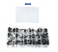 300pcs 15 Values 0.1uF-470uF Mix Electrolytic Capacitor Kit With Storage Box ICXLPMC