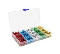 300PCS Campanelle Colorate, BetterJonny 10mm Metallo Campanellini Piccole Campanelle Natalizie Colorati Campanellini Natale Jingle Bells per Albero di Natale, 5 Colori