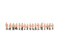 300pcs HO Scale Painted Figures 1:87 Railway Model People | ABS plastic material, safe and lightweight, hand-painted details, mixed random colors and poses