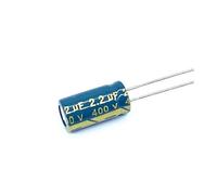 300pcs/lot 2.2UF 400V 2.2UF aluminum electrolytic capacitor size 6 * 12 20% RUAJOGYNVM