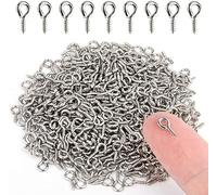 300Pcs Mini Vite Occhio Pin Fare Borda Perla Vite Filettata Gancio Pesce Foro Morsetto per Braccialetto Gioielli Orecchino Fai da Te Practical Treatment