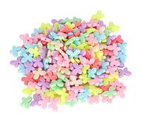 300PCS Perline Perline in Plastica a Forma di Farfalla per Braccialetti Accessori per Creazione di Gioielli Artigianato Artistico Fai da Te Accessori per Abbigliamento Fai da Te