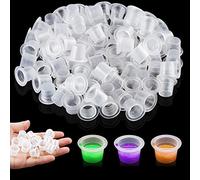 300pcs Tappi di Inchiostro del Tatuaggio - Emalla 9mm 13mm 15mm Tappi per Tazze di Inchiostro per Tatuaggio in Plastica Tappini Tattoo Tattoo Ink Caps per Tatuaggi Accessorio