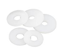 300Pcs White Nylon Flat Washer Plastic Sealing Hard Gaskets For Screws Per Cerniere Della Porta(M2.5x5x1mm (300Pcs))