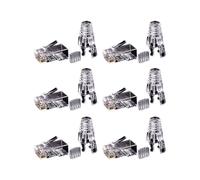 300PZ Cat6 RJ45 Connettore UTP Cavo Ethernet Jack 8P8C Rete CAT 6 Spine Modulari con Tappi RJ45 da 6,5 mm