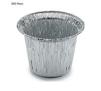300pz CONTITAL PROFESSIONAL Contenitore in alluminio monouso Antiaderente 90cc