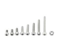 300Pcs Set Vini con Dadi M2,5 A2, Bullone Vite in Acciaio Inossidabile Filettatura Completa