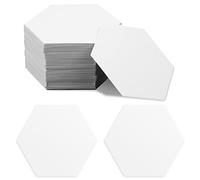 300pz Modelli di Carta Esagonali, Carta per Paper Piecing English Paper Piecing Forme da 4 cm per Trapuntatura Cucito Idee Artigianali Fai da Te per Giunte Patchwork (Bianco)