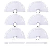 300PZ Tip Unghie Bastone Espositore Ventaglio Display Unghie Finte Falso Tip Display Strumenti di Manicure Professionale con metallo Split Ring Holder (A)