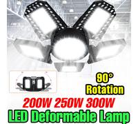 300W LED E27/E26 Lampadina Lampada da garage AC220V Faretto pieghevole deformabile 110V Nessun sfarfallio per casa Magazzino Officina Seminterrato