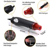 300W Mini pistola termica aria calda, palmare, per saldatura, fai da te
