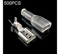300x 6.3mm Terminale a crimpare Terminale Femminile Connettore + Caso (500 pezzi