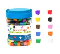 300x Cubi Centimetrici 10 Colori Giocattoli di Smistamento per la Famiglia