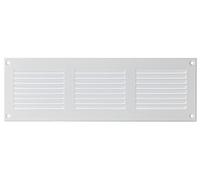 300x100mm Bianca Griglia D'aria con Rete Anti Insetti - Griglie D'Aerazione in Metallo
