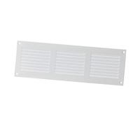 300x100mm Griglia di Ventilazione con Zanzariera - Griglie D'Aerazione in Metallo - Acciaio, Bianca