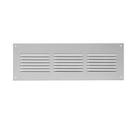 300x100mm Griglia di Ventilazione in Acciaio Bianco con Zanzariera - Griglie di Aerazione in Metallo