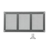 300x150mm Griglie D'Aerazione/Ventilazione in Metallo Zincato - Griglia D'aria con Rete Anti Insetti