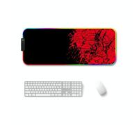 300x350x4mm F-01 Transfer termico in gomma RGB Luminoso Mouse Pad (Red Fox)