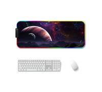 300x350x4mm F-01 Transfer termico in gomma RGB Luminoso Pad Mouse antiscivolo (v