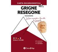 301 Grigne Resegone Valsassina. Carta escursionistica 1:25.000