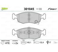 301045 VALEO Kit pastiglie freno, Freno a disco per CHRYSLER,FIAT,LANCIA
