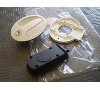 30106.10 KIT SERRATURA PORTELLONI TIPO OVALE COLORE BIANCO CARAVAN & CAMPER