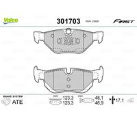 301703 VALEO Kit pastiglie freno, Freno a disco per BMW,BMW (BRILLIANCE)