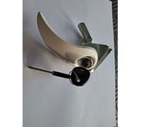 30185.10 SERRATURA PORTELLONI FLAP-LOCK VIRGOLA 1100 BIANCO CON CILINDR. CAMPER