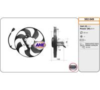 302.049 AHE Ventola, Raffreddamento motore per AUDI,SEAT,SKODA,VW