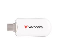 30229 VERBATIM PLECTRA USB-C FLASH DRIVE WHITE 128GB