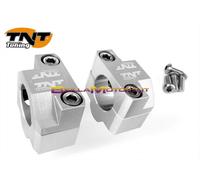 303196 COPPIA SUPPORTI MANUBRIO A PONTE TNT 28,6 ARGENTO