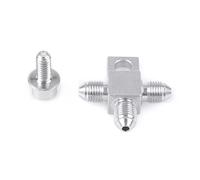 304 acciaio inossidabile a 3 vie AN3 AN-3 3an PTFE TUSTO FRENO TEE CONTRITTO BLOCCO CON STUD 1 4-20UNF Fila compatibile con vari sistemi di linea del freno(ALL)