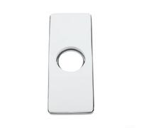 304 Acciaio inossidabile Rubinetto Deck Piastra Piazza 16cm (Argento | Design quadrato elegante, estetica moderna, nasconde spazi vuoti, copre vecchi fori, si adatta a vari lavelli