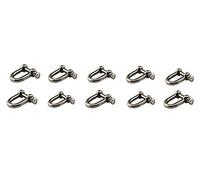 304 acciaio inox a forma di D M5 Grillo Heavy Duty Carico di sollevamento morsetto per catena marina fibbia confezione da 10