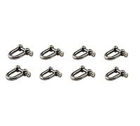 304 acciaio inox a forma di D M8 Grillo Heavy Duty Load Lift morsetto per catena marina fibbia confezione da 8