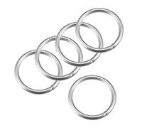304 Acciaio Inox Saldato O-Ring 60mm Esterno Dia. 6mm Spessore 5pz