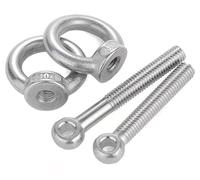 304 bullone oculare di acciaio inossidabile, Bullone ad occhiello di sollevamento in acciaio inossidabile 304 da M5 a M20, confezione da diverse misure(M10*100mm 2pcs)