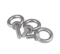 304 bullone oculare di acciaio inossidabile, Bulloni a vite for occhiello di sollevamento in acciaio inossidabile 304, argento industriale marino, diverse dimensioni(M10 x 80mm)