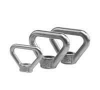 304 bullone oculare di acciaio inossidabile, Dado ad occhiello di sollevamento triangolare in acciaio inossidabile 304 con filettatura trapezoidale, argento, diverse misure(Size M8)