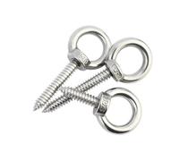 304 bullone oculare di acciaio inossidabile, Pack of 1 304 A2 Stainless Steel Self Tapping Eye Ring Screws M4-M12 16-100mm Multiple Sizes(M10x25mm)