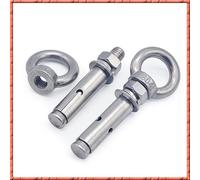 304 bullone oculare di acciaio inossidabile, Vite a gancio di espansione in acciaio inossidabile 304 M6 M8 M10 M12 Dimensioni 50-150 mm Confezione da 2-10 pezzi(M12x90(2 PCS))