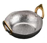 304 - Casseruola in stile thai con doppio manico, 18-28 cm, ideale per zuppe tailandesi, frutti di mare e cucina asiatica, superficie lucida per una facile pulizia (18 cm)