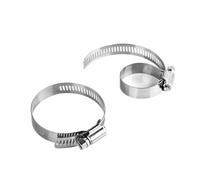 304 clip del tubo di trasmissione a vite in acciai Fascetta stringitubo in acciaio inossidabile 304 argento 6-550 mm 2 pezzi(59-82mm(2pc))