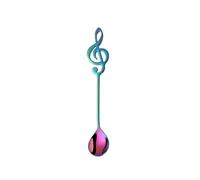304 Cucchiaio da caffè in acciaio inox per mescolare note musicali cucchiaio tazza cucchiaini musica gelato regalo creativo stoviglie da cucina cucchiaio resistente alla ruggine