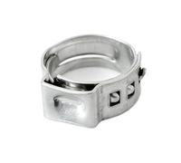 304 Fascette stringitubo a orecchio singolo in acciaio inossidabile 50 pezzi Kit di assortimento da 5,3-42 mm Clip for tubi auricolari for sigillare tipi di tubi flessibili(9.4-11.9mm)