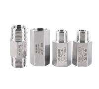 304 Filettatura maschio/femmina in acciaio inox PT Filettatura 1/8 1/4 3/8 1/2 3/4 pollici esagonale diretta non ritorno in linea valvola di ritegno unidirezionale 1 pz (maschio (in) femmina (fuori