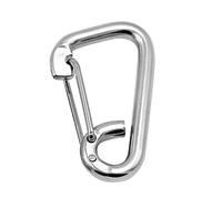 304 Gancio a in Acciaio Moschettone Portachiavi Clip 60 Mm Campeggio