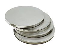 304 guarnizioni piatte su disco rotondo, 4 pezzi di piastra rotonda in acciaio inossidabile 304, diametro 50 mm, disco circolare in lamiera, spessore 0,6 mm, 0,8 1, 1,2 1,5 2, 2,5 3, 4, 5 mm(1mm)